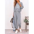 thumbnail image 4 of Conjunto Deportivo PRETTYGARDEN Mujer Estampado Gris 2XL, 4 of 5