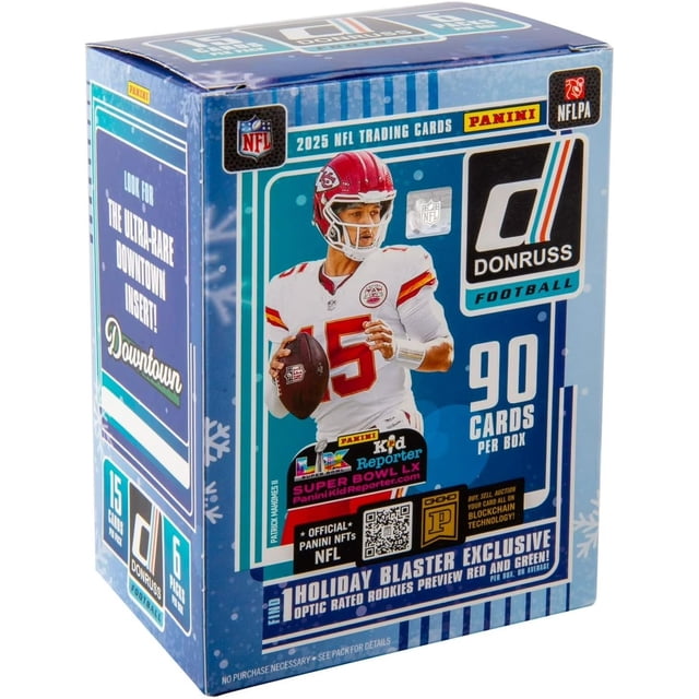 2025 Panini Donruss Football Holiday Trading Cards Blaster Box