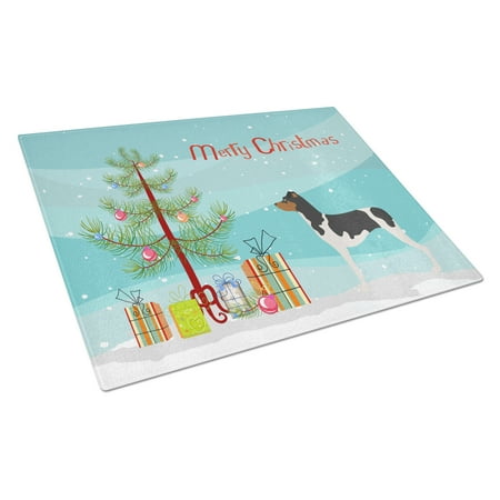 

Caroline s Treasures Brazilian Terrier Christmas Glass Cutting Board Large