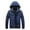Dark Blue, variant on Windbreaker Jacket Men's Casual Patchwork Thicken Multi Pocket Hooded Zipper Windproof Breathable Jacket Orange 2XL Windbreakers for Men