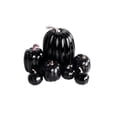thumbnail image 2 of Faux Pumpkins for Outdoor for Fall Decor 7 Piece Assorted Black Pumpkins Fall and Halloween Decor for Porch Home Party Gifting Decorations, 2 of 7