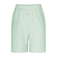 thumbnail image 3 of Girls Shorts For Everyday Casual Wear Running Ages 3 To 14 Comfortable Elastic Fit Spring Summer Activities, 120, Green, 3 of 5