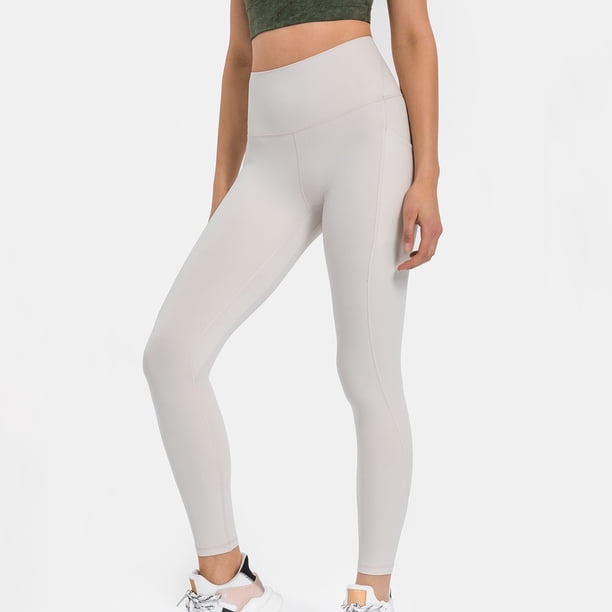 WILLBEST Pantalones de Yoga de Alto Rendimiento para Mujer, Leggings Elásticos de Entrenamiento con Bolsillos Laterales, Ropa Deportiva Deportiva Cómoda Extra Grande