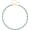 E-Amazonite, variant on Beaded Gemstone Necklace for Women, Colorful Boho Bead Choker Natural Stone Surfer Beach Necklaces 14K Gold Plated Summer Handmade Jewelry