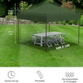 thumbnail image 2 of M optimized 10' x 10' Pop Up Canopy Tent, Outdoor Pop Up Commercial Canopy with 4 Removable Sidewalls, Heavy Duty Commercial Instant Tent for Farmer Market, Craft Fair, Event, Vendor, 2 of 5