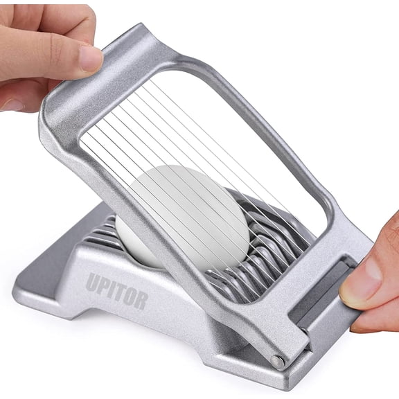 YMMIND Egg Slicer for Hard Boiled Eggs, 304 Stainless Steel Wire Egg Slicer, Heavy Duty Aluminium Egg Cutter Heavy Duty Slicer Dishwasher Safe for Egg Strawberry Soft Fruit