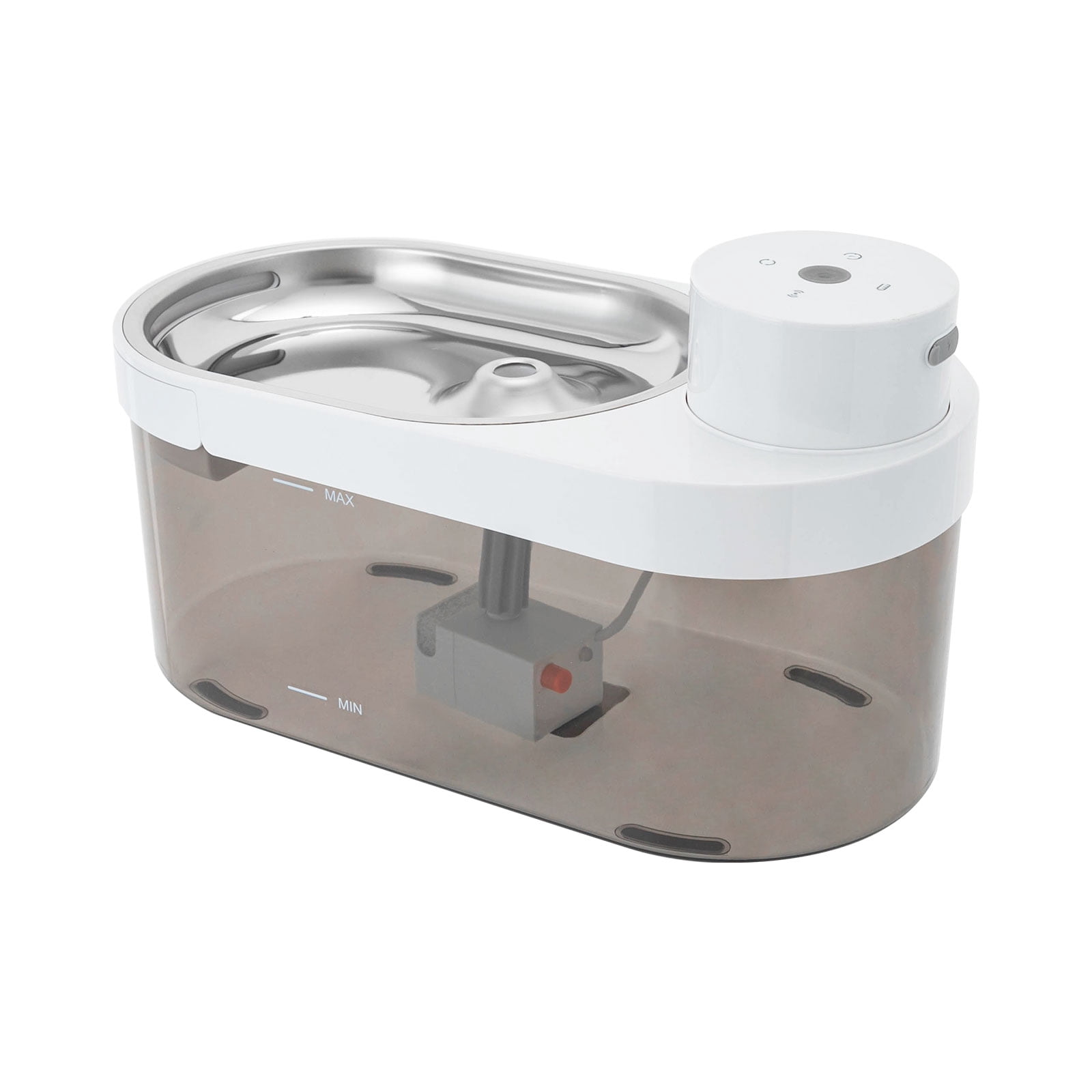 Wildnix Pet Water Dispenser, Stainless Steel & Cordless Design, 1.06 gal Large Capacity with 3 Water Outlet Modes, Ideal for Cats & Dogs