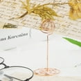 thumbnail image 4 of 12pcs Circle Shape Table Number Clip Name Card Clip Stand Paper Clip Note Clip (Rose Gold), 4 of 5
