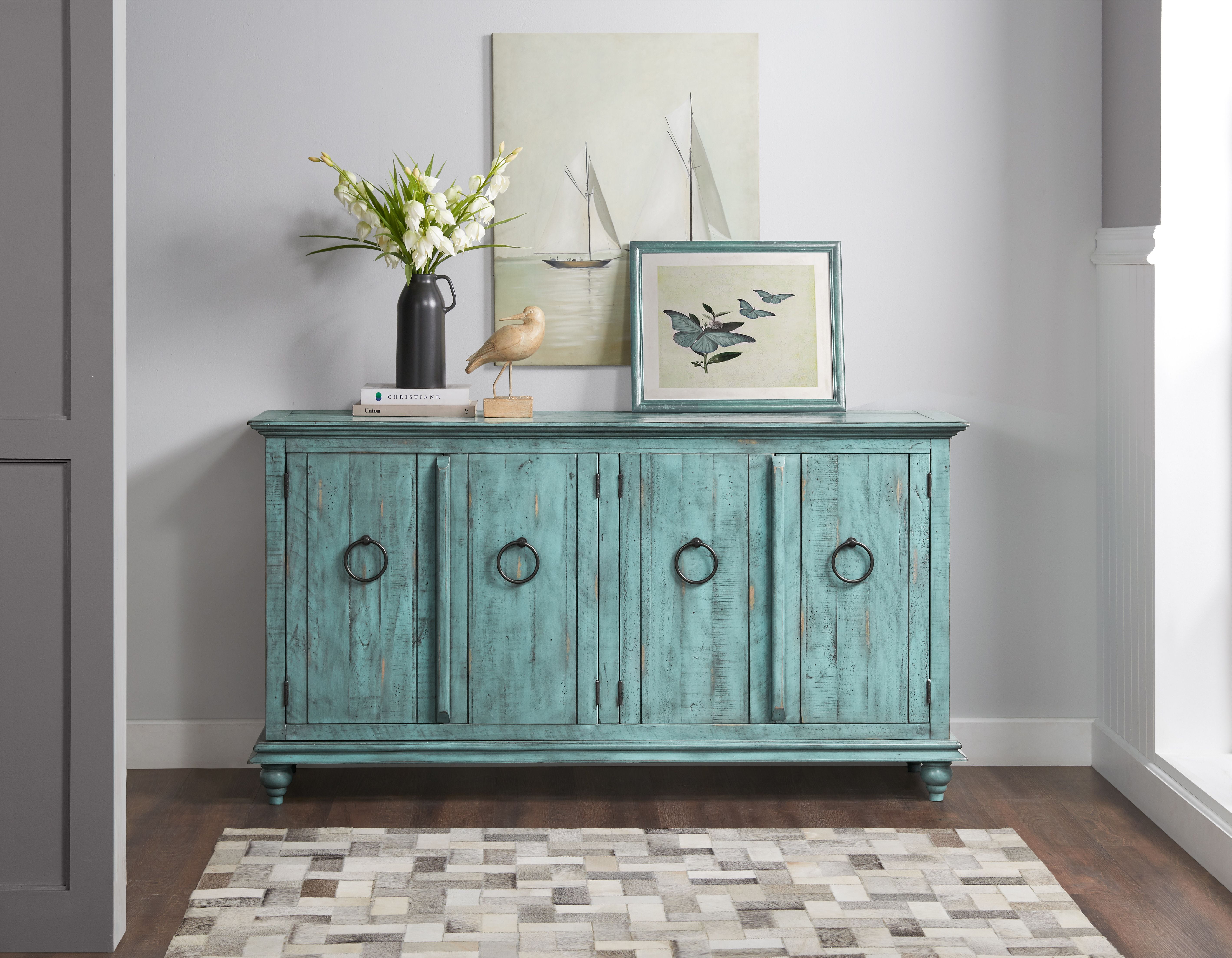 Martin Svensson Home Garden District Solid Wood TV Stand for TVs up to 70