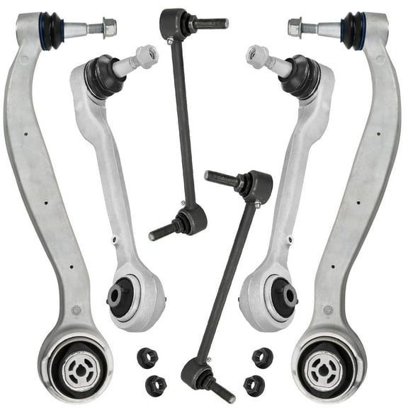 Detroit Axle - 6pc Front End Suspension Kit for 2016-2019 Chevrolet Camaro 4 Lower Forward and Rearward Control Arms with Ball Joints 2 Sway Bar Links Replacement