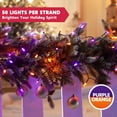 thumbnail image 3 of Cadena de luces Joiedomi, 34.6 pies, 100 LED, naranja y morado, 8 modos, 3 of 9