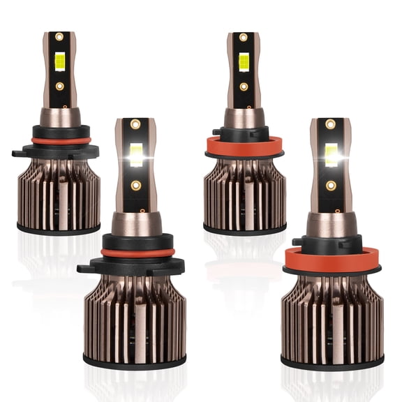 9005 H11 LED Headlight Kit 6000K White Bulbs Hih Low Beam for Lexus IS250 IS350 2006-2015