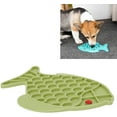 thumbnail image 2 of Anti‑Choking Feeder, Soft Silicone Dog Slow Feeder Slow Feeder Mat for Home(Fish Gray), 2 of 8