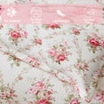 thumbnail image 6 of Tritard 3 Pieces Floral Quilt Set King Size Beige Pink Rose Print Shabby Chic Bedspread Coverlet Lightweight Bed Cover for All Season - 96" x 106", 6 of 8