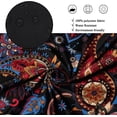 thumbnail image 5 of Boho Floral Shower Curtain, Retro Black and Red Paisley Mandala Bohemian Flowers Bathroom Curtain Vintage Bathtub Home Decor Waterproof Fabric Machine Washable with 12 Hooks, 5 of 6