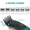 thumbnail image 5 of VGR 003 Fresh Fade Hair Clipper, Professional Hair Trimmer, Cord/Cordless Rechargeable Hair Cutting Tools with LED Display, 9000 RPM Barber Clippers, Green, 5 of 6