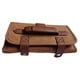 thumbnail image 3 of Bolsa organizadora de herramientas de peluquería de gran capacidad, de cuero sintético PU impermeable. Marrón, 3 of 9