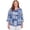 DENIM, variant on Alfred Dunner Womens Petite Beaded Split Neck Patchwork Top