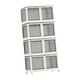 thumbnail image 5 of Armario portátil perfecl Organizador de ropa plegable independiente blanco, 5 of 8