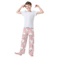 thumbnail image 3 of Rabbit Pattern Pajama Pants Soft Lightweight Lounge Pants Bottoms Sleep Pants Warm Comfy, 3 of 9