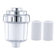 thumbnail image 1 of Purificador de agua para baño, purificador de agua para ducha, filtro de grifo, filtro de ducha en línea universal reutilizable, filtro de línea para 2 elementos filtrantes, 1 of 9