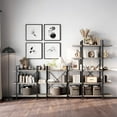 thumbnail image 7 of BELLEZE 5 Tier Modern Rustic Industrial Bookshelf - Hazel (Gray Wash), 7 of 7