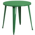 thumbnail image 3 of Bowery Hill 3 Piece 30" Round Metal Patio Dining Set in Green, 3 of 4