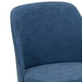 thumbnail image 2 of EOP Modern Upholstered Dining Chairs Set of 4, Wooden Dining Side Chairs with Curved Backrest, Armless Kitchen Chairs for Dining Room & Restaurant, Blue, 2 of 6