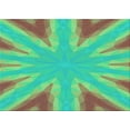 thumbnail image 1 of Ahgly Company Machine Washable Indoor Rectangle Transitional Green Area Rugs, 2' x 5', 1 of 7