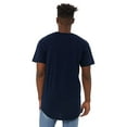 thumbnail image 2 of Bella Canvas Mens-Long Body Tee-3006, L, Navy, 2 of 2