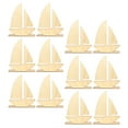thumbnail image 4 of unbranded 12pcs Unfinished Boat Wood Cutouts Blank Sailboat Wooden Crafts for Handicrafts, 4 of 8