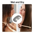thumbnail image 6 of Unique Bargains Hair Comb Wide Tooth Anti-Static Pocket Size Comb for Thick Curly Hair Detangling Comb White Black, 6 of 7