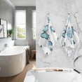 thumbnail image 5 of Coolnut Watercolor Butterflies Patterned Hand Towels 2 PCS, Cotton Bath Towel for Drying Face Hands Body Decorative Water Absorbent Lightweight Towels for Bathroom Ktichen Travel Gym, 16"x28", 5 of 6