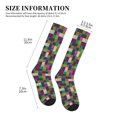 thumbnail image 2 of Compression Socks For Women And Men - Abstract Color Pattern Compression Socks Circulation For Workout, 2 of 2