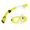 Yellow, variant on Xmarks 4-color Professional Underwater Anti-fog Diving Cover Swimming Pool Equipment Snorkel Glasses Set