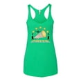 thumbnail image 2 of Wild Bobby All Star Cheerleading Megaphone Girl Sports Women Tri-Blend Racerback Tank Top, Envy, Small, 2 of 5