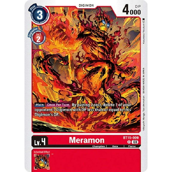 Digimon Exceed Apocalypse Common Meramon BT15-009