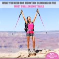 thumbnail image 2 of High Stream Gear WOMEN'S Foldable Hiking Poles, 2 sticks for trekking and walking (Pink), 2 of 6