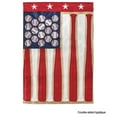 thumbnail image 2 of Magnolia Garden Red White Blue Baseball Batt 19 x 13 Polyester Small House Flag, 2 of 3
