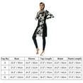 thumbnail image 4 of IBTOM CASTLE Muslim Swimsuits for Women Modest Islamic Arabic Swimwear Burkini Full Cover Hijab Top Pants Swimming Cap Bathing Suits S Black Floral - Long, 4 of 8