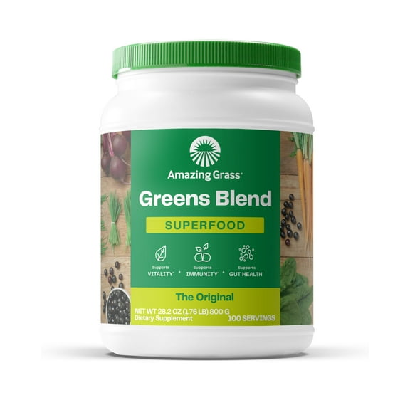 Amazing Grass, Greens Blend Superfood, the Original, 1.76 lb, 100 Servings