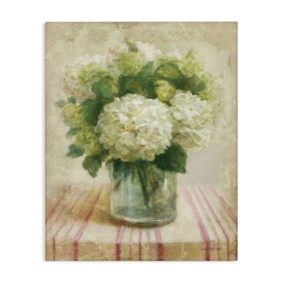 Stupell Industries French Country Cottage Hydrangeas in White Canvas Art, 16 x 20, by Danhui Nai