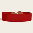 thumbnail image 4 of Wancir Women Wide Stretchy Waist Belt with Round Buckle Retro Cinch Elastic Waistband for Ladies Dress Decoration, 4 of 5