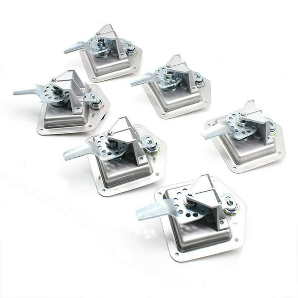 6Pcs Car Truck Trailer Camp T-Handle Lock Tool Latch Stainless Steel Keys Camper Truck Toolbox with Keys