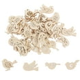 thumbnail image 1 of Miangastore 50Pcs Bird Cutouts For Crafts 1.4X1.2X0.2in In Wood Material For All Ages And Friends, 1 of 8