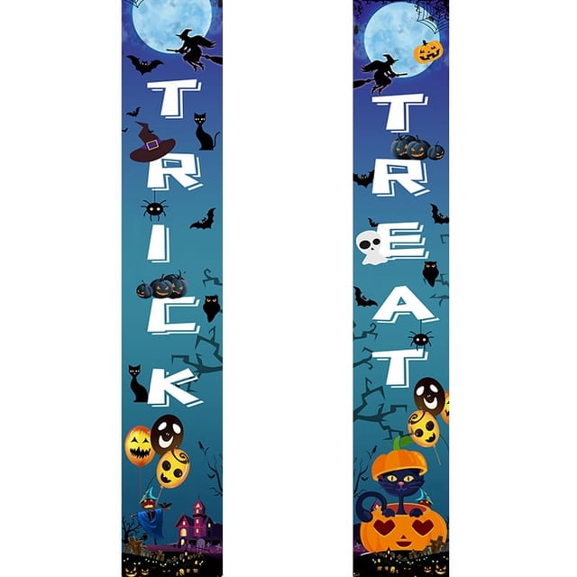 Bandera de Halloween con diseño de muertos vivientes para porche, bandera para colgar en la puerta, decoración para fiestas en el jardín y Halloween