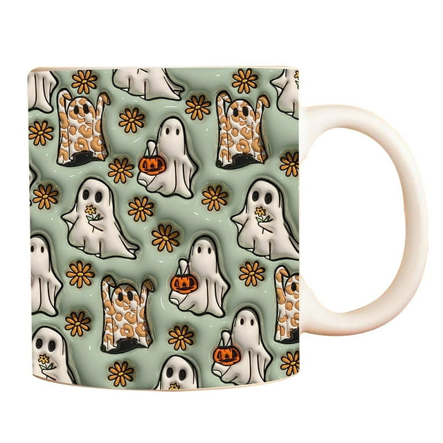 Birdeem New Spooky Hallowen Coffee Mug Water Mug Hallowen Pumpkin