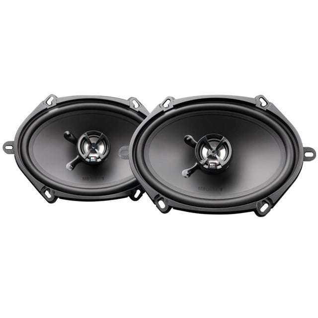 MB Quart Discus 5x7" & 6x8" 2 Way Car Audio Coaxial Speakers, 100W Peak, Pair