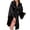 black, variant on luethbiezx Women Satin Robe Kimono Night Gown Wedding Bridesmaid Robes Sleepwear Bathrobe