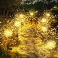 thumbnail image 1 of Luces solares para jardín GIGALUMI, 120 LED, paquete de 2, color blanco cálido, 1 of 9